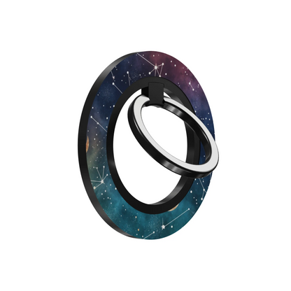 Cosmic Moonlit Pattern - Magnetic Ring Holder