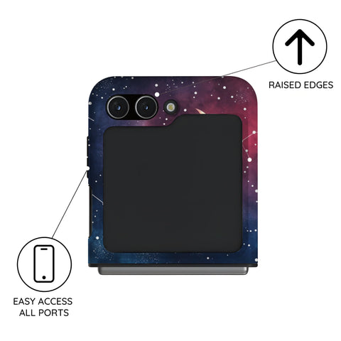 Cosmic Moonlit Pattern - Samsung Galaxy Z Flip 5 Case
