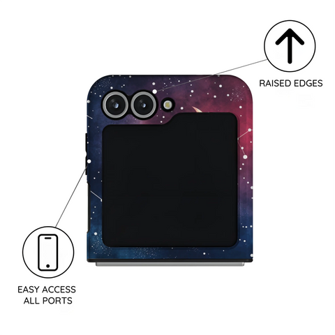 Cosmic Moonlit Pattern - Samsung Galaxy Z Flip 6 Case