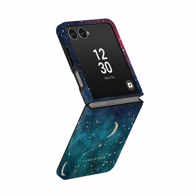 Cosmic Moonlit Pattern - Samsung Galaxy Z Flip 7 Case