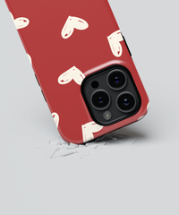 iPhone Tough Case - Crimson Love Notes - CASETEROID