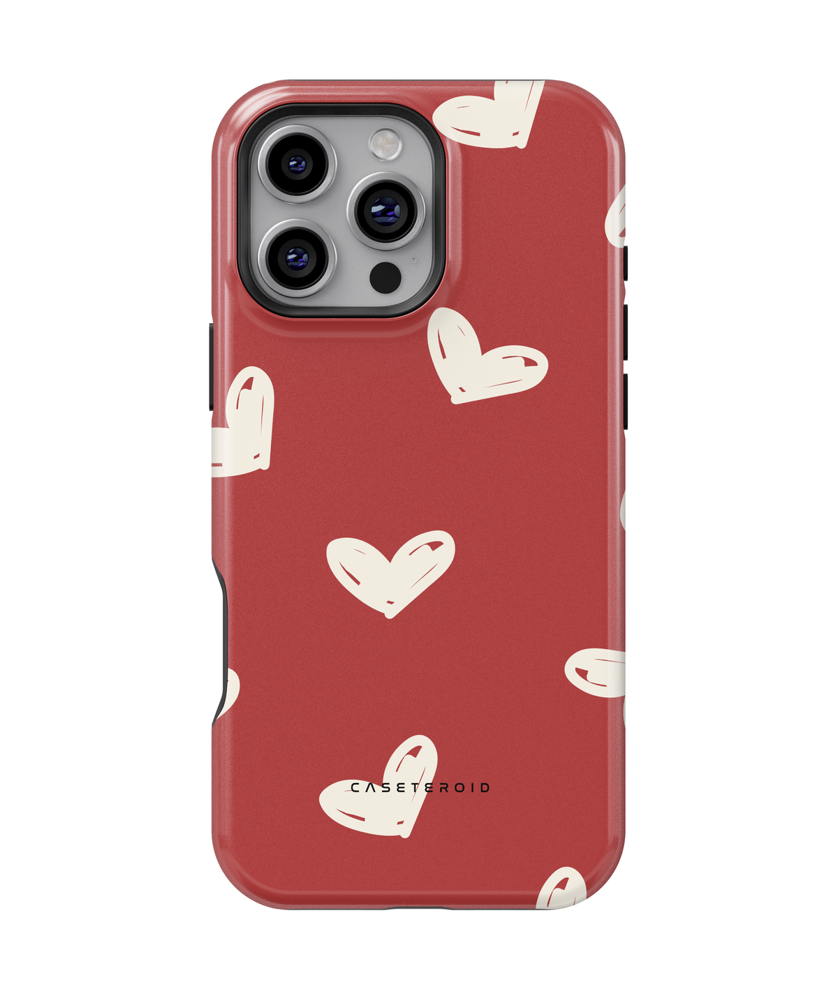 iPhone Tough Case - Crimson Love Notes - CASETEROID