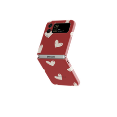 Samsung Galaxy Z Flip 5 Tough Case - Crimson Love Notes - CASETEROID