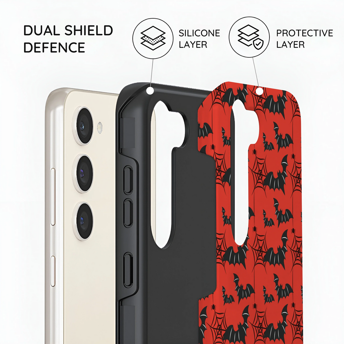 Crimson Web - Samsung Galaxy S23 Case