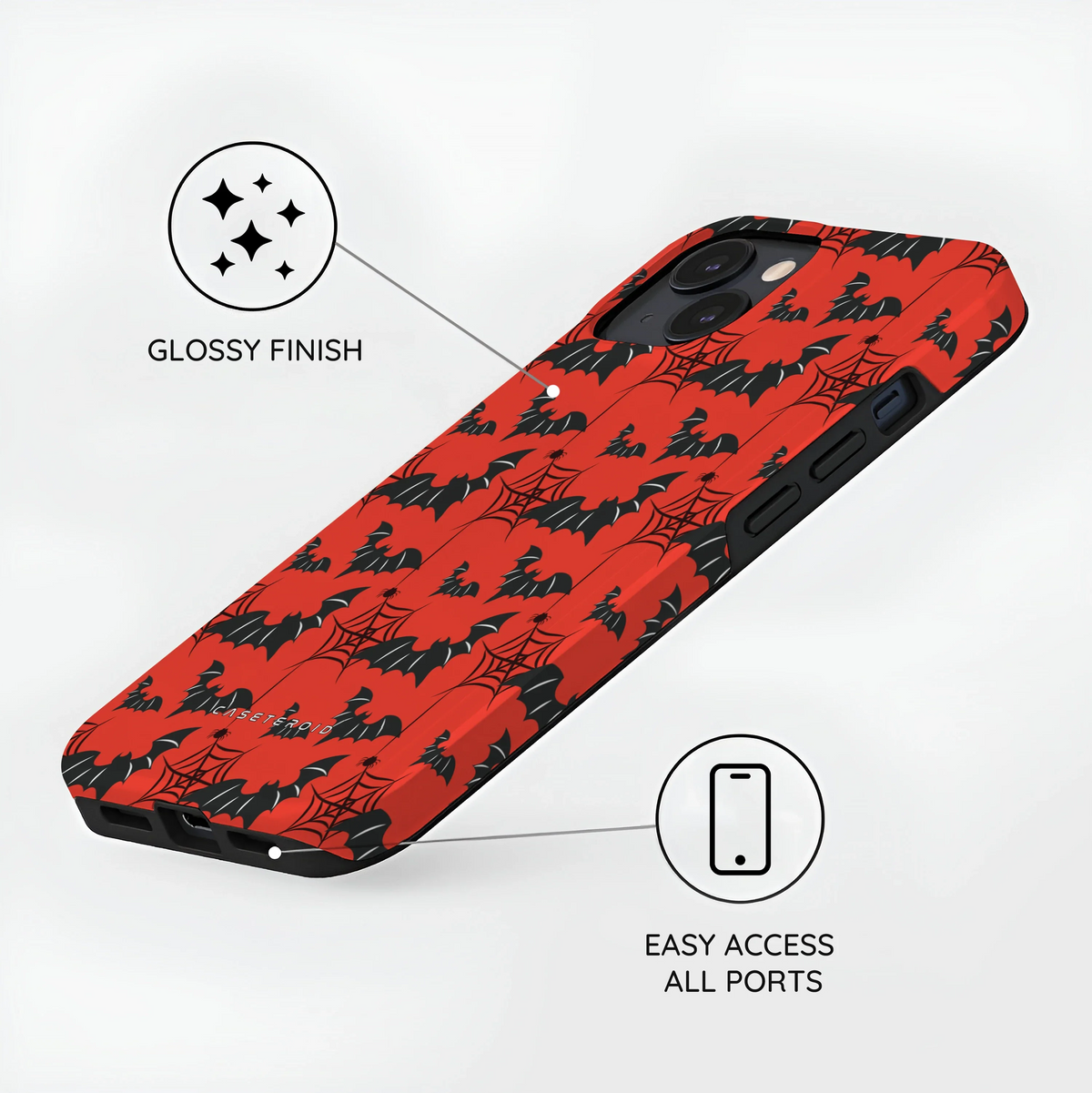 Crimson Web - iPhone 14 Plus Case