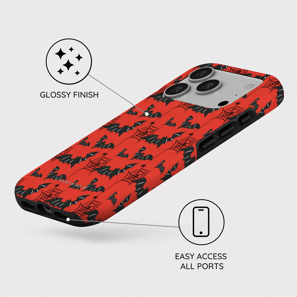 Crimson Web - iPhone 18 Pro Case