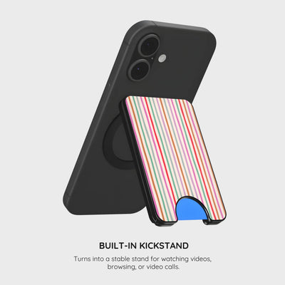 Daydream Stripes - Magnetic Wallet & Stand