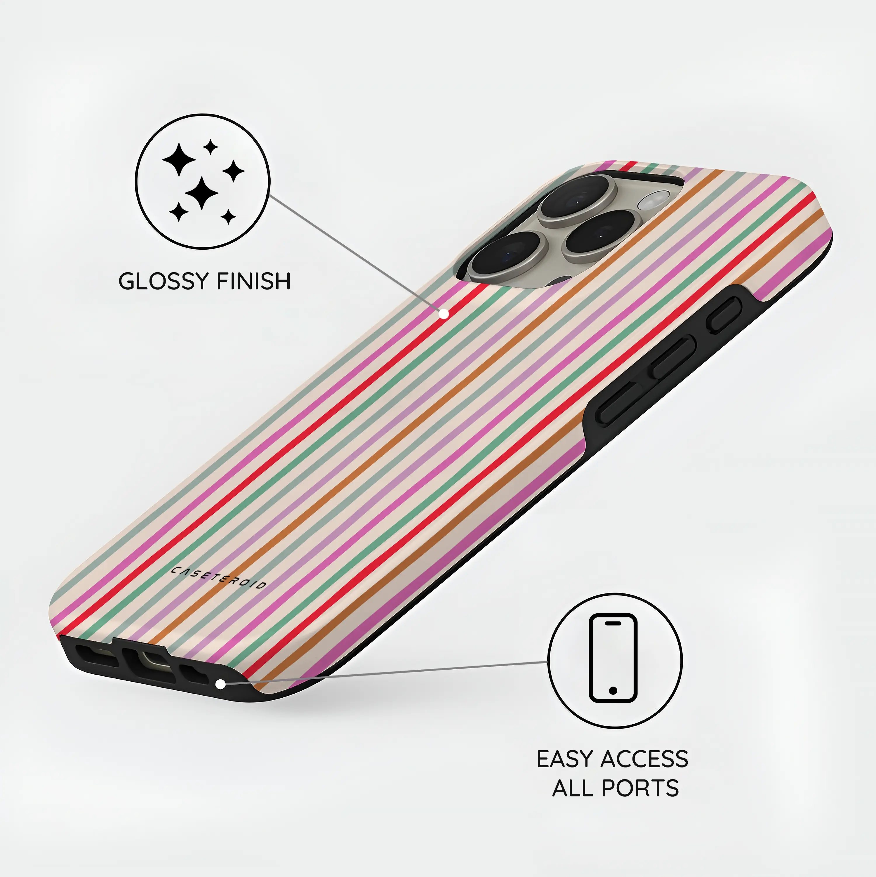 Daydream Stripes - iPhone 16 Pro Case