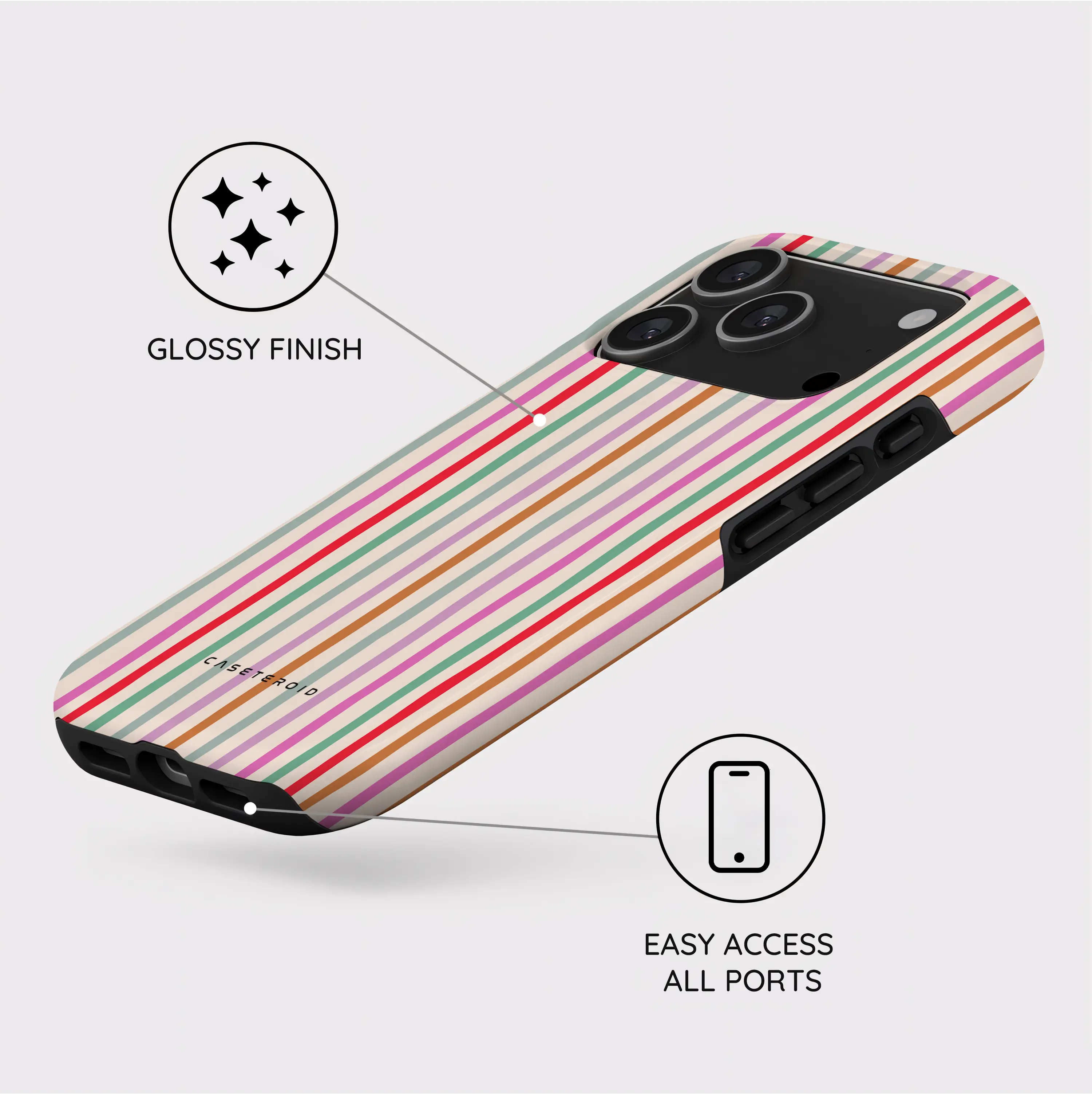 Daydream Stripes - iPhone 17 Pro Case