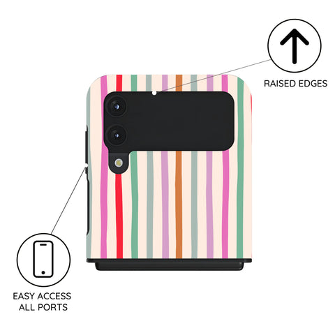 Daydream Stripes - Samsung Galaxy Z Flip 4 Case