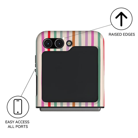 Daydream Stripes - Samsung Galaxy Z Flip 5 Case