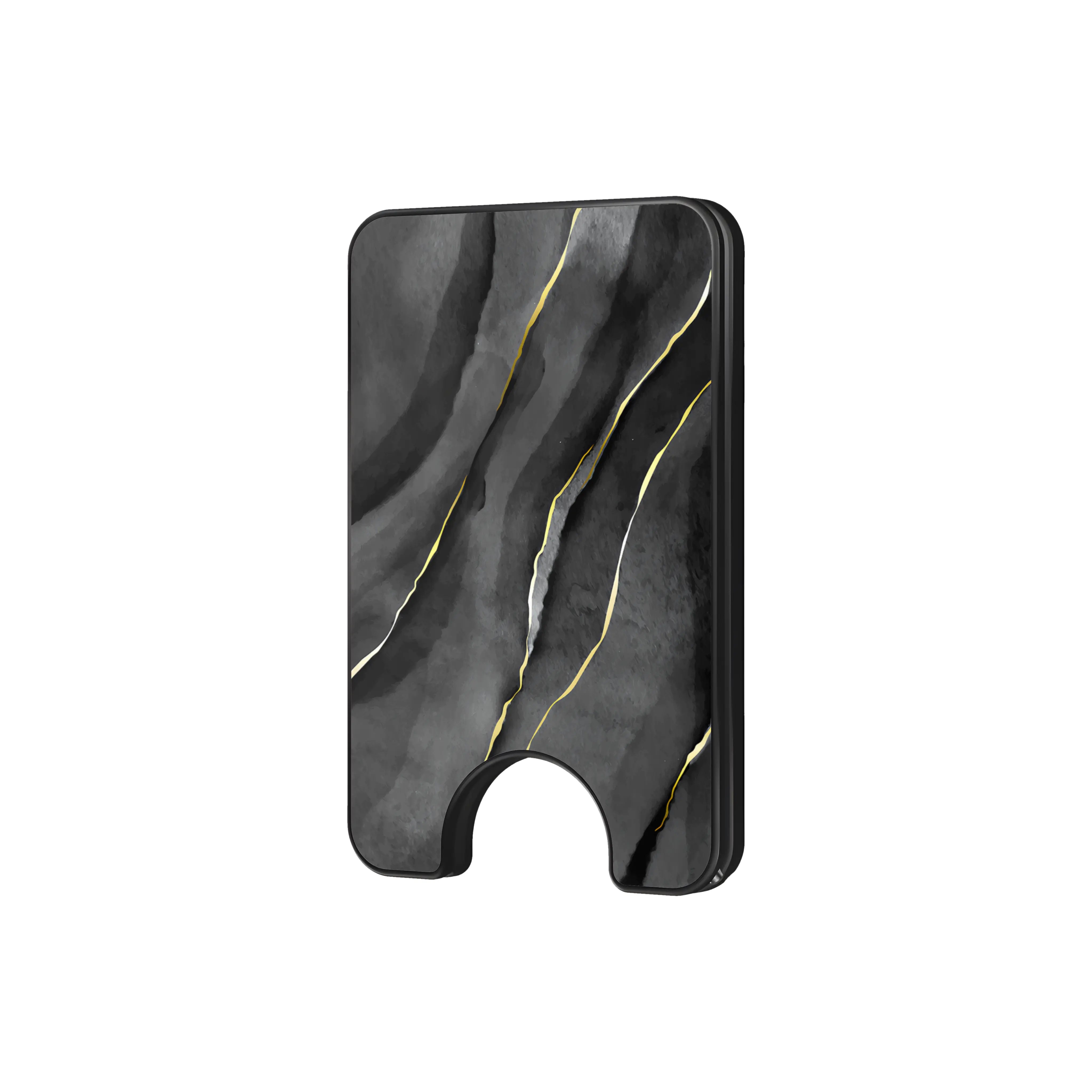 Eclipse Elegance - Magnetic Wallet & Stand