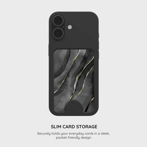 Eclipse Elegance - Magnetic Wallet & Stand