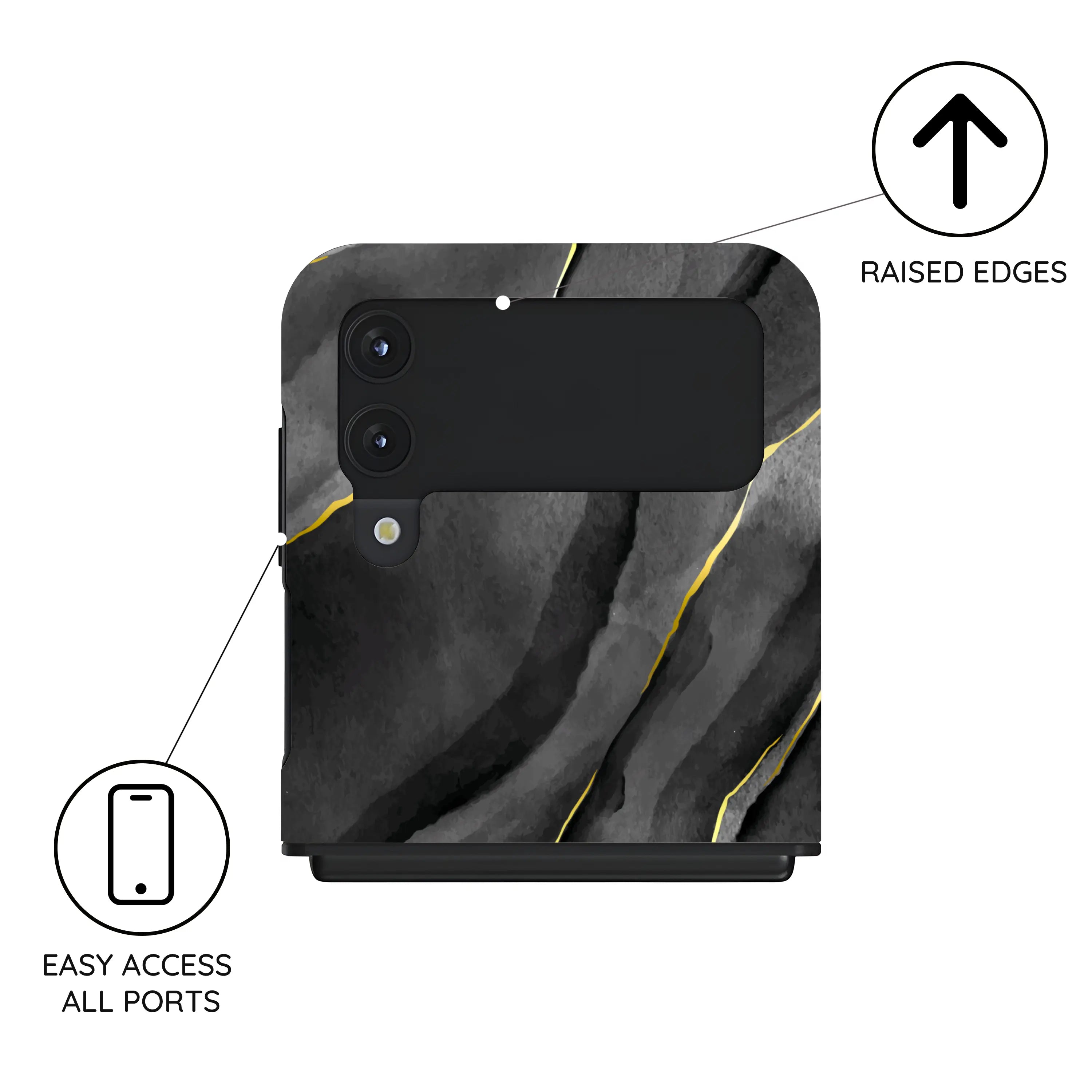 Eclipse Elegance - Samsung Galaxy Z Flip 4 Case