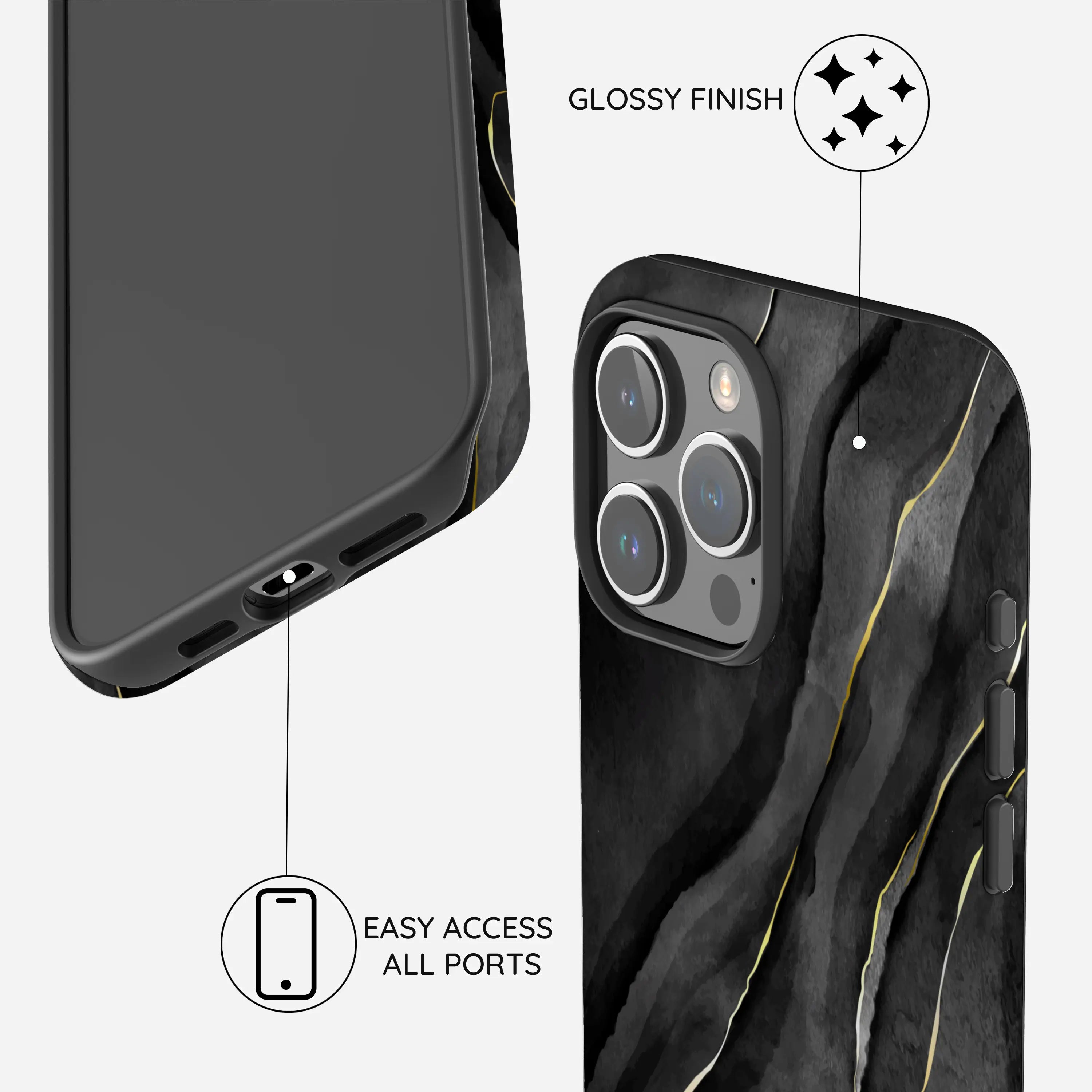 Eclipse Elegance - iPhone 15 Pro Case