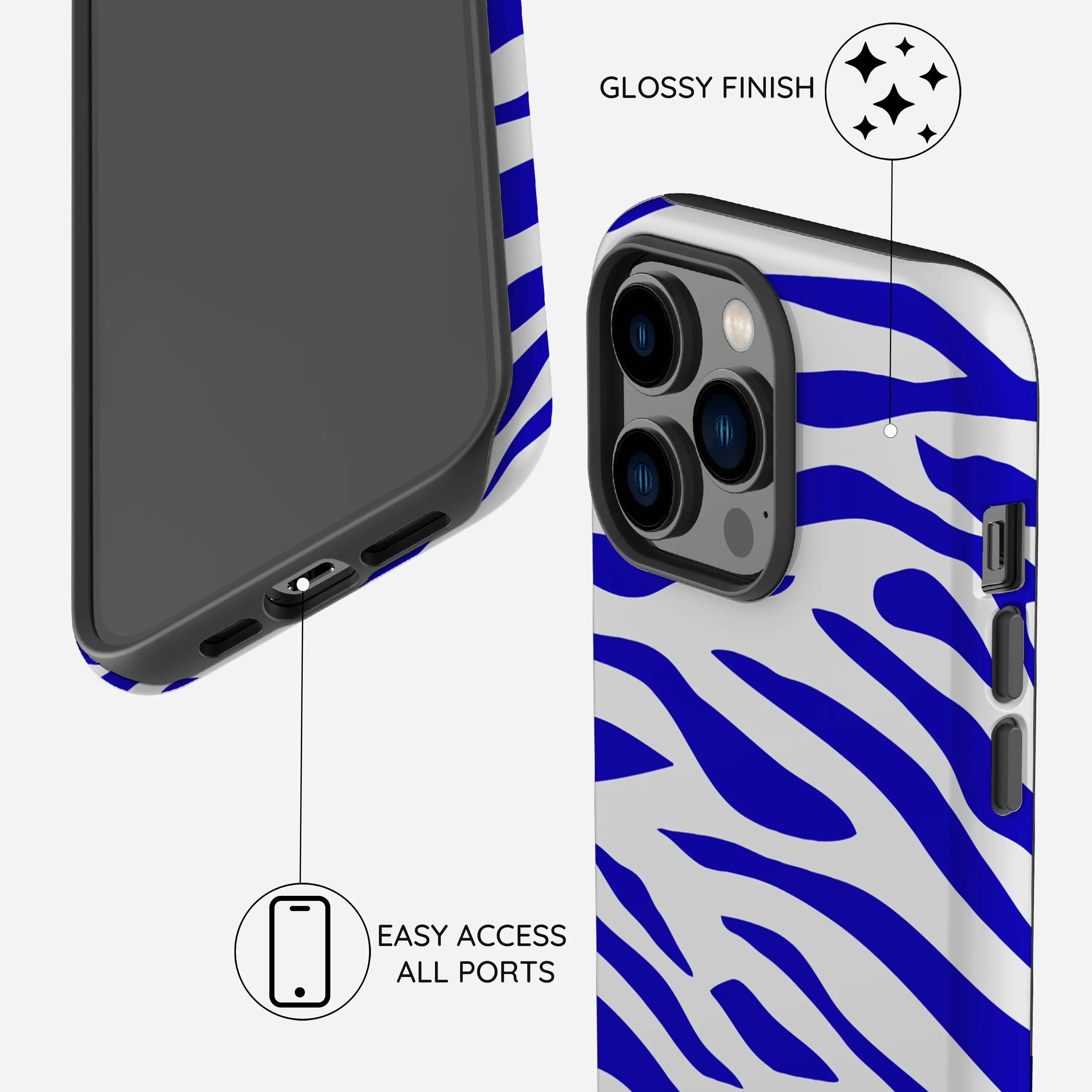 Electric Zebra - iPhone 14 Pro Max Case