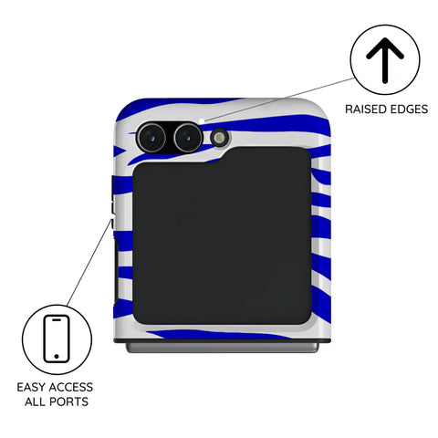Electric Zebra - Samsung Galaxy Z Flip 5 Case