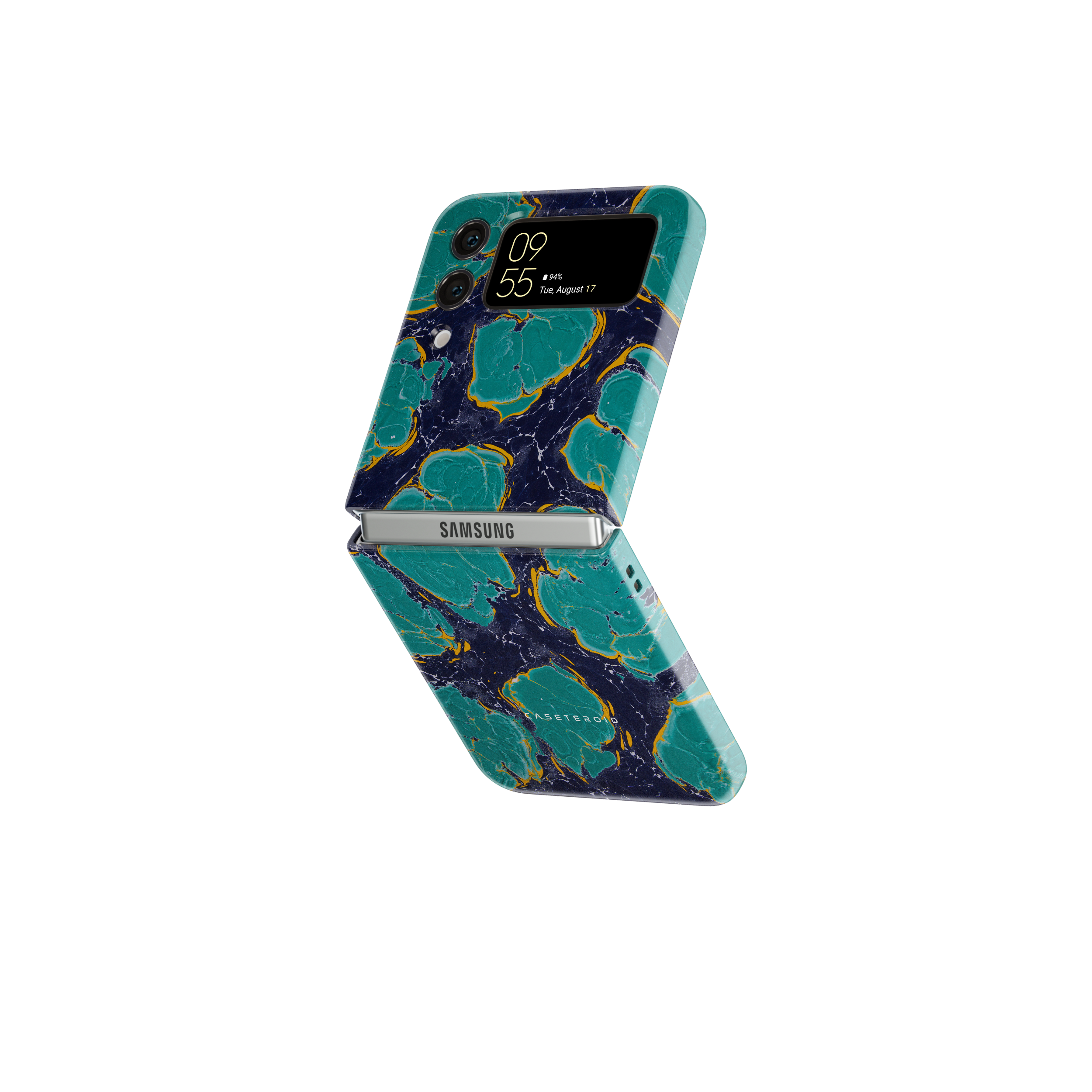 Samsung Galaxy Z Flip 5 Tough Phone Case - Emerald Glowstones - CASETEROID