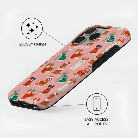 Festive Paws - iPhone 16 Pro Max Case