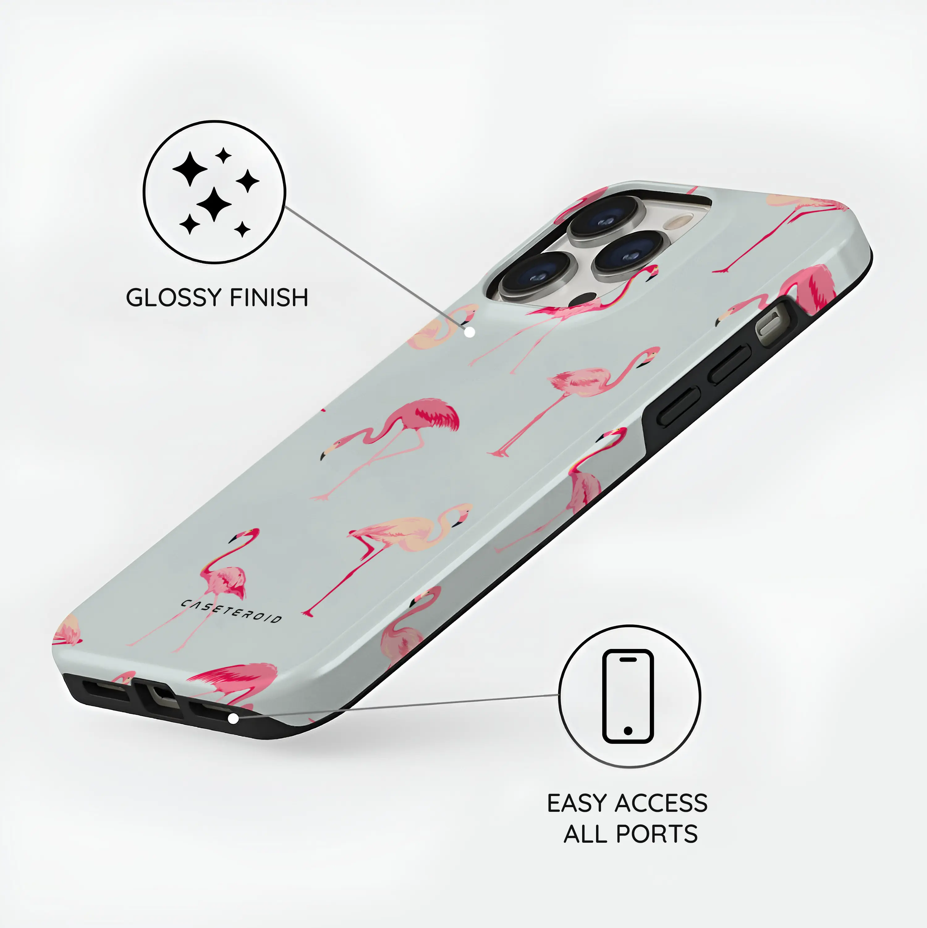 Flamingo - iPhone 13 Pro Case