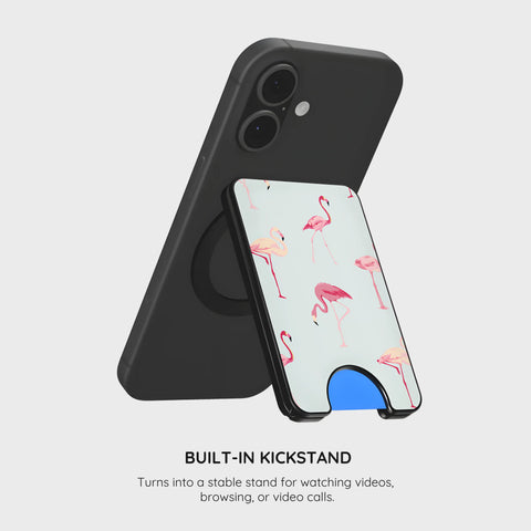 Flamingo - Magnetic Wallet & Stand
