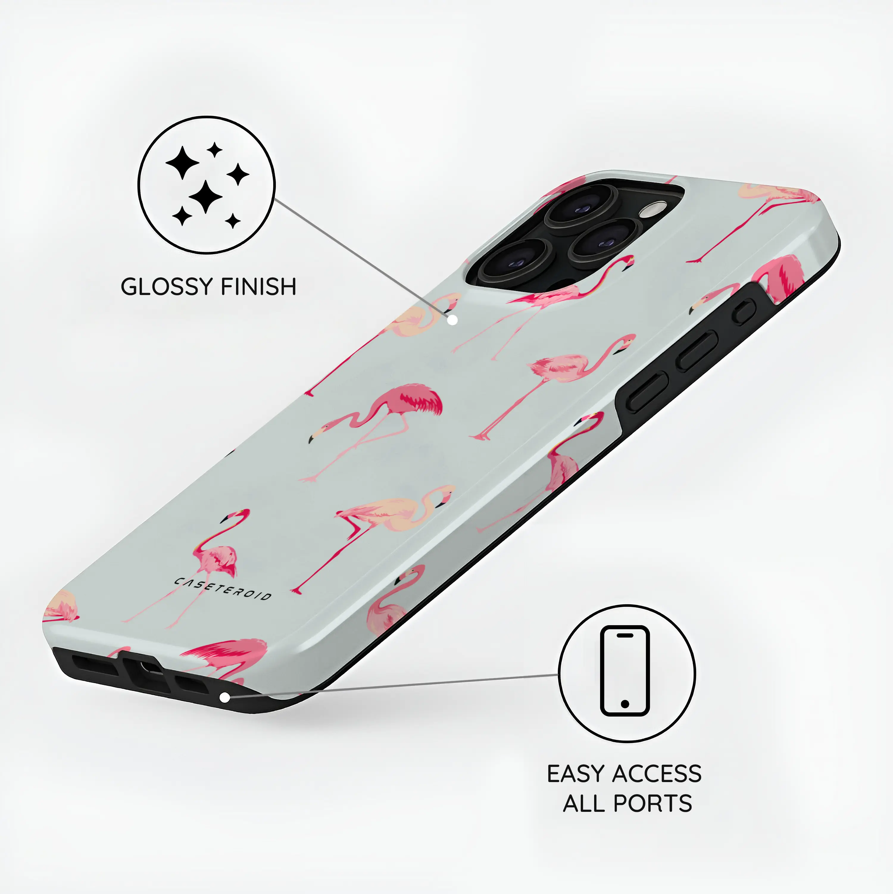 Flamingo - iPhone 15 Pro Case