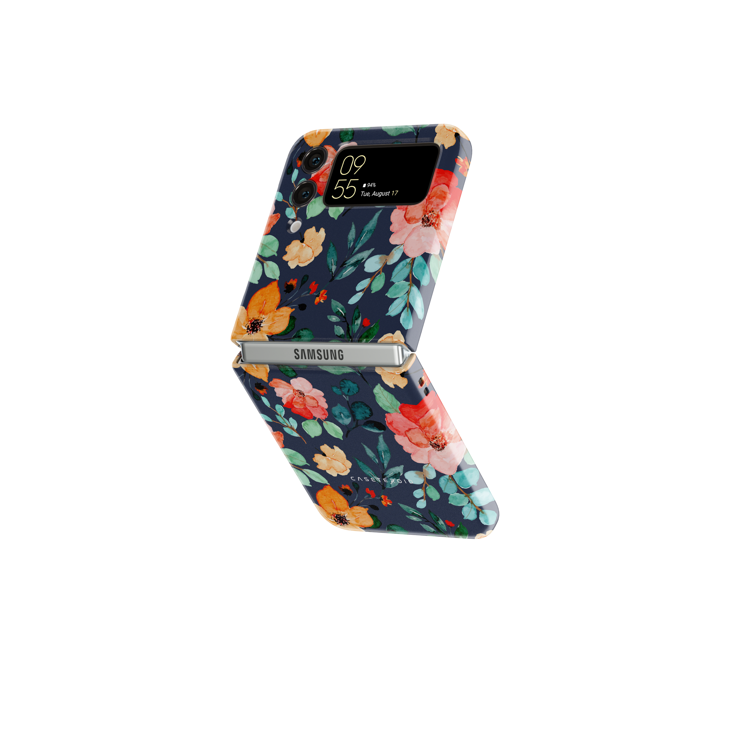 Samsung Galaxy Z Flip 5 Tough Case - Floral Symphony - CASETEROID