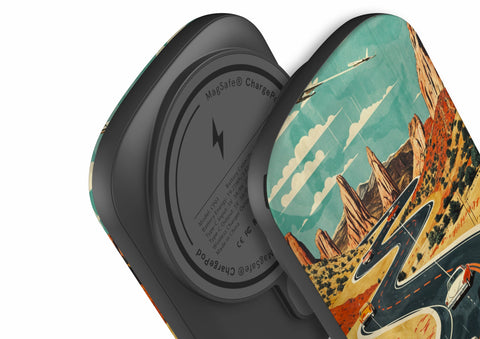 Vintage Journey Route - ChargePod MagSafe Power Bank