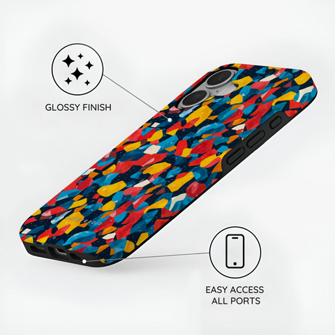 Galactic Confetti - iPhone 16 Plus Case