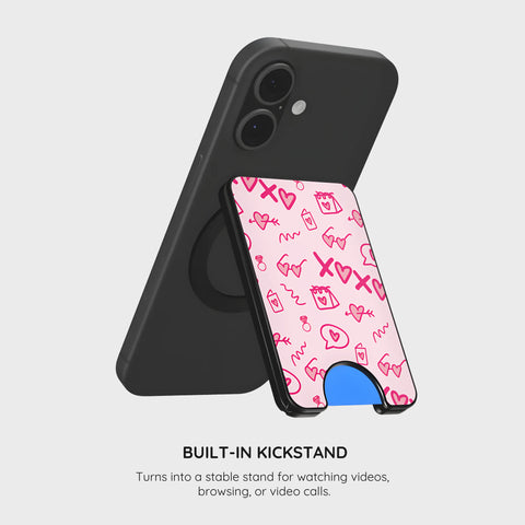 Glamour Bloom - Magnetic Wallet & Stand
