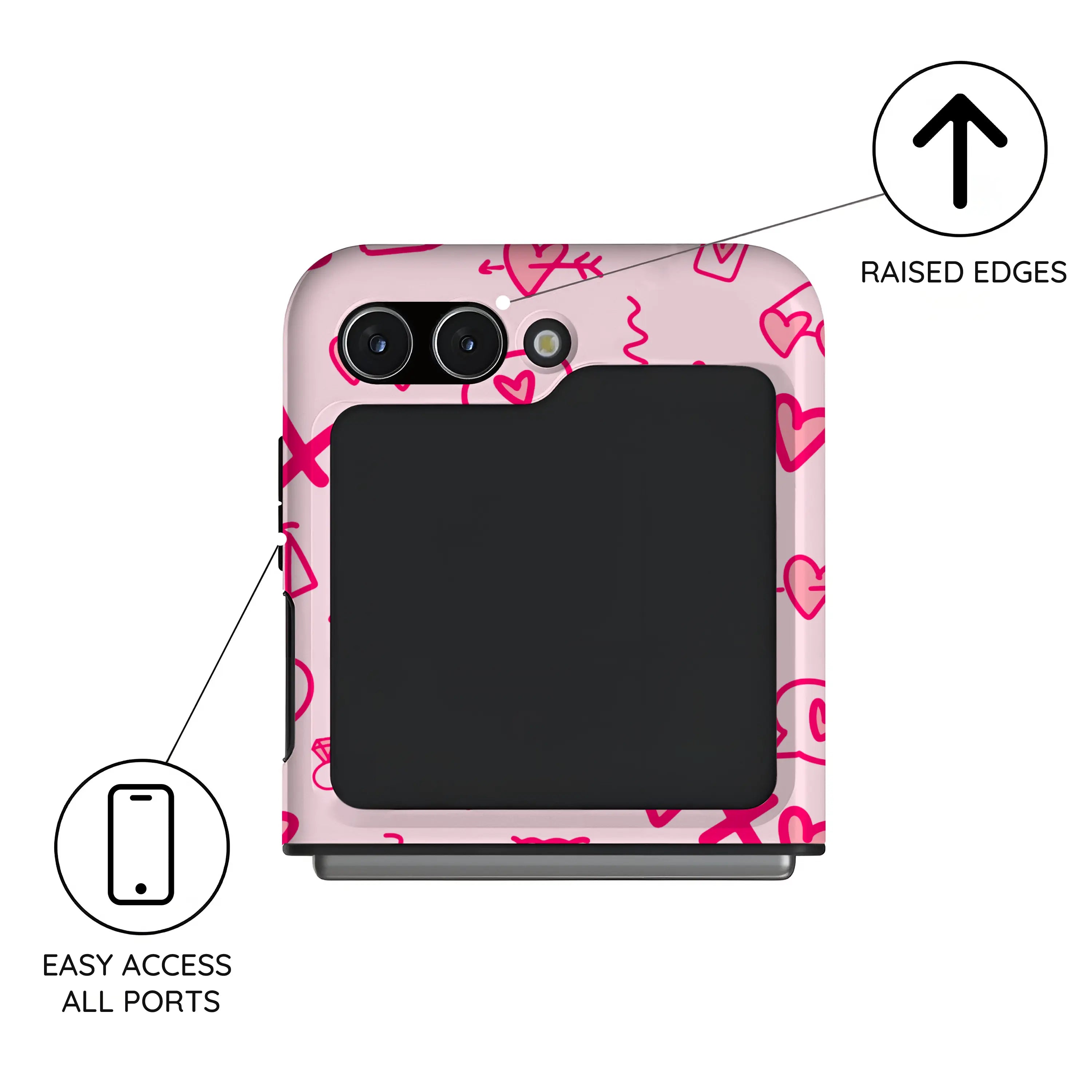 Glamour Bloom - Samsung Galaxy Z Flip 5 Case