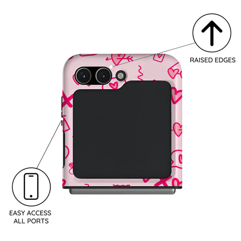 Glamour Bloom - Samsung Galaxy Z Flip 5 Case