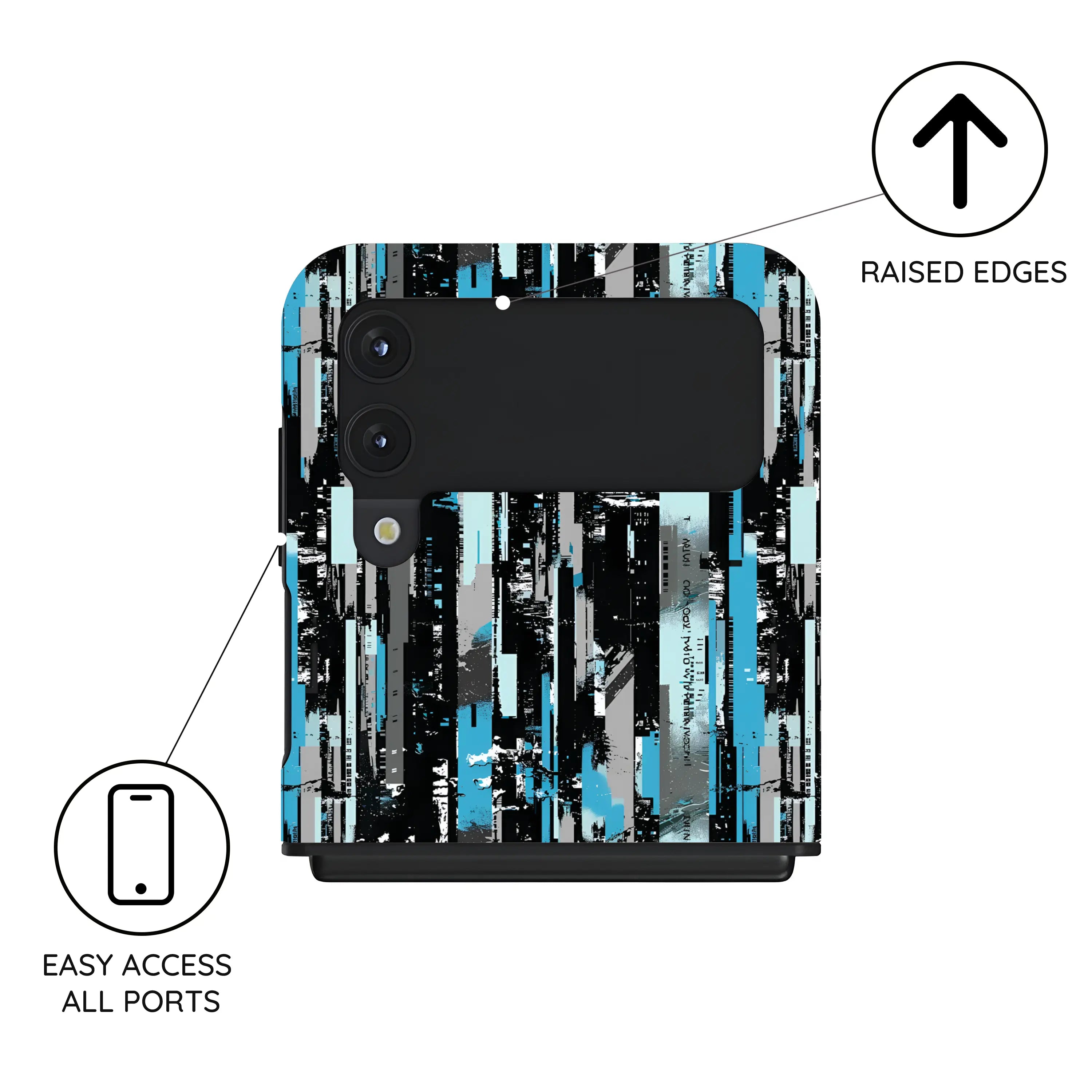 Glitch Matrix - Samsung Galaxy Z Flip 4 Case
