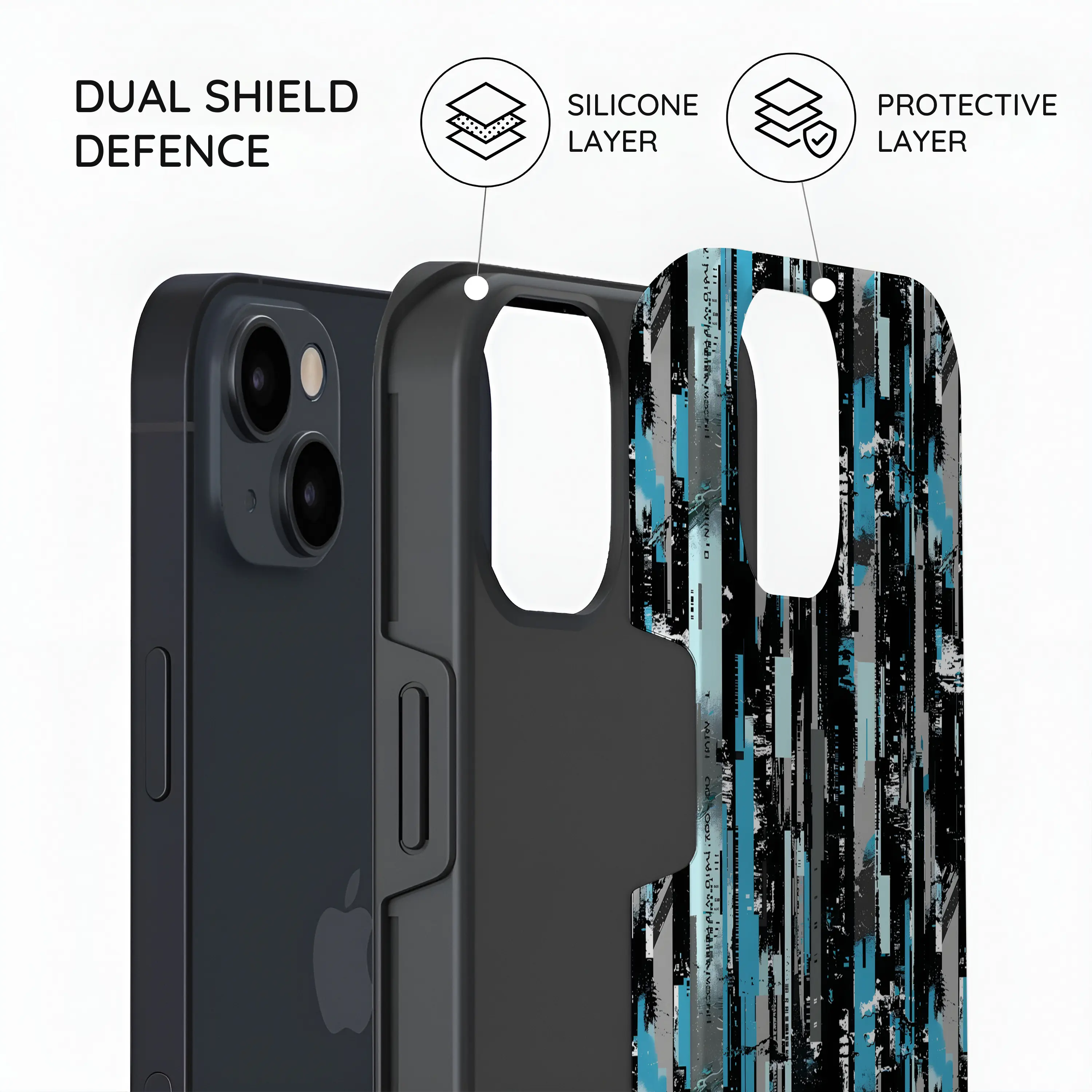 Glitch Matrix - iPhone 14 Case