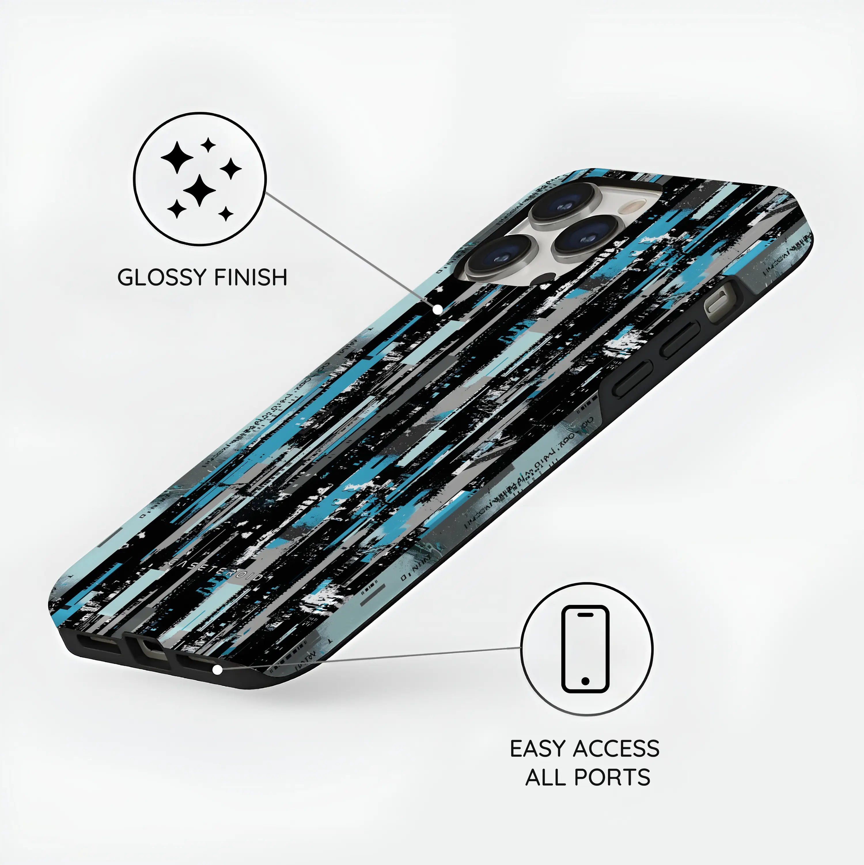 Glitch Matrix - iPhone 13 Pro Case
