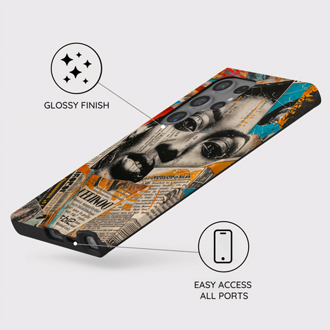 Global Gazette Montage - Samsung Galaxy S24 Ultra Case