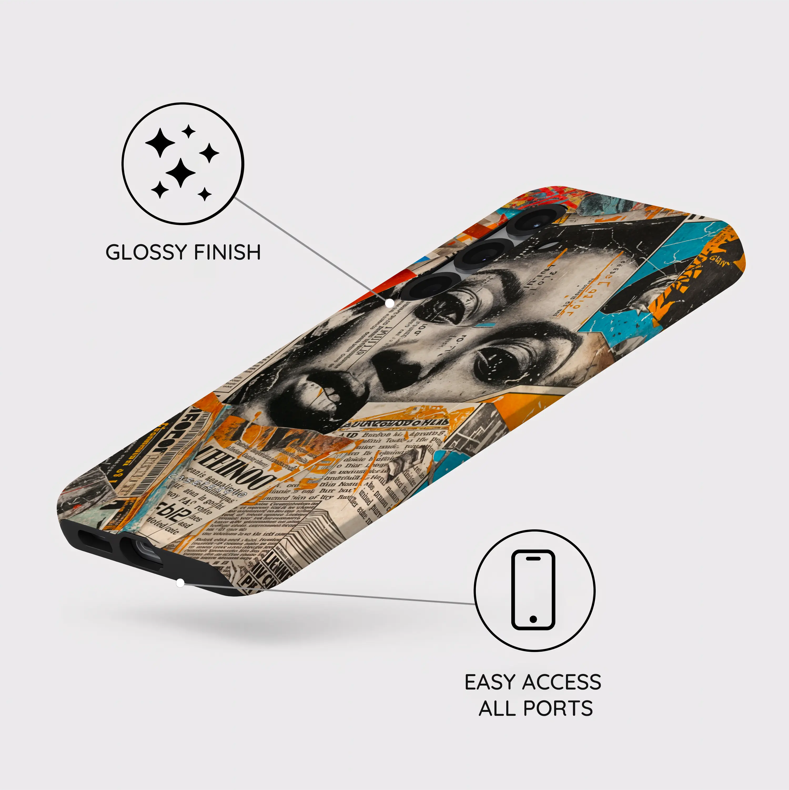 Global Gazette Montage - Samsung Galaxy S25 Case
