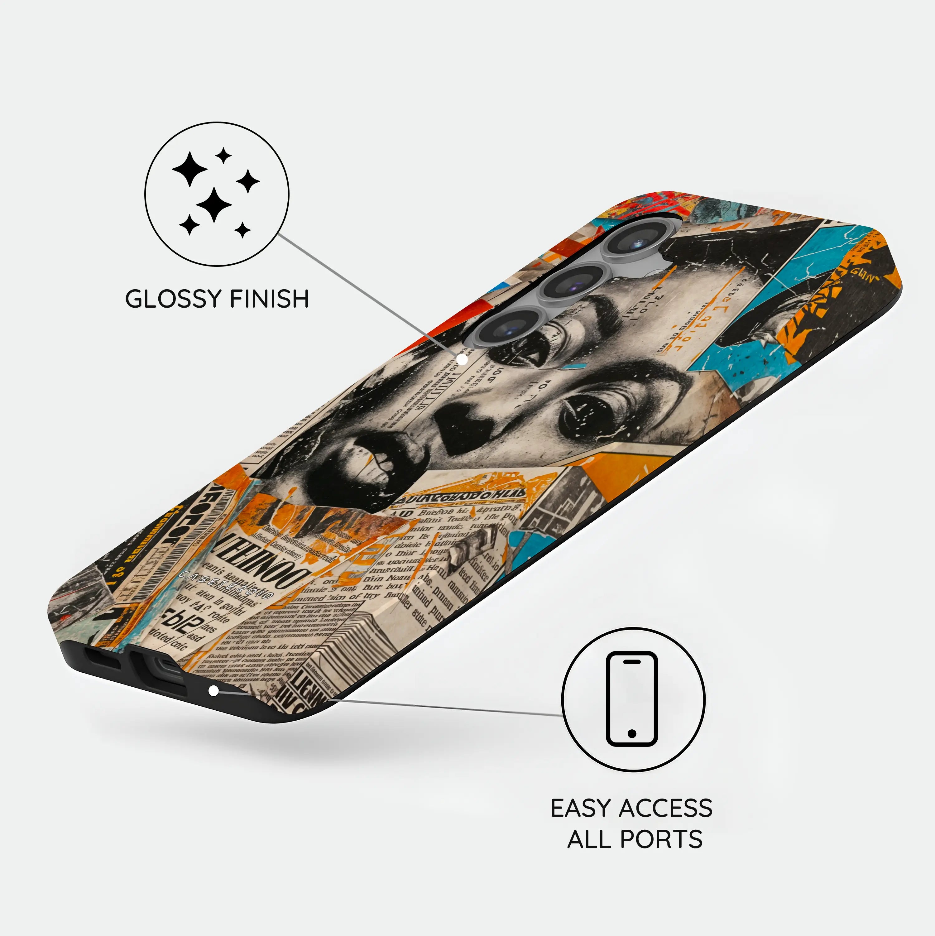 Global Gazette Montage - Samsung Galaxy S24 Plus Case