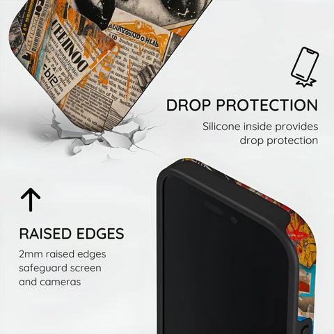 Global Gazette Montage - iPhone 16 Plus Case