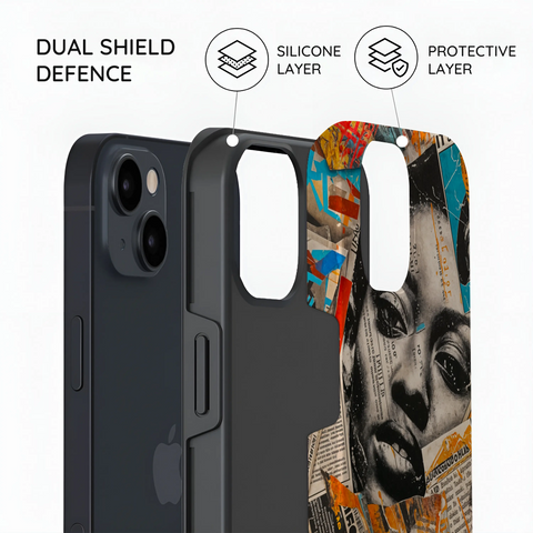 Global Gazette Montage - iPhone 15 Plus Case