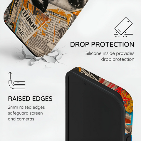Global Gazette Montage - iPhone 15 Plus Case