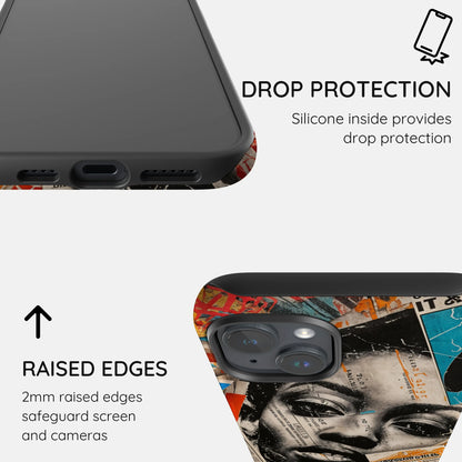 Global Gazette Montage - iPhone 14 Plus Case