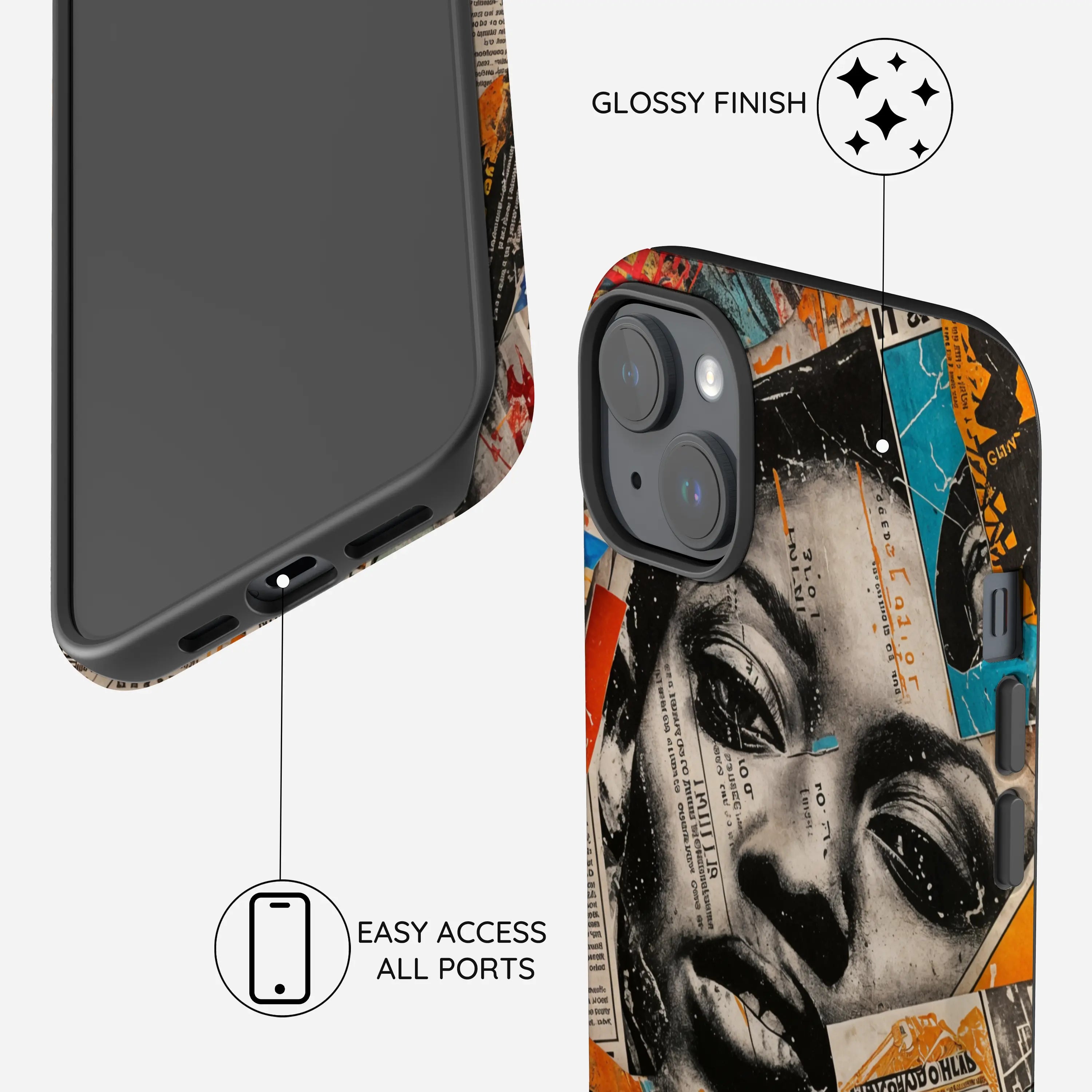 Global Gazette Montage - iPhone 14 Plus Case