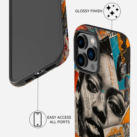 Global Gazette Montage - iPhone 14 Pro Case