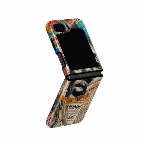 Global Gazette Montage - Samsung Galaxy Z Flip 5 Case