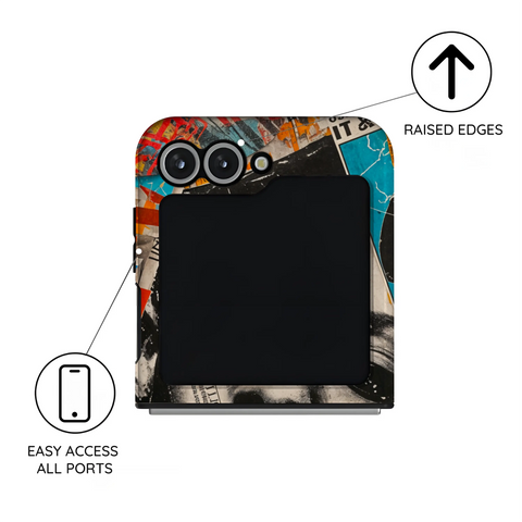 Global Gazette Montage - Samsung Galaxy Z Flip 6 Case