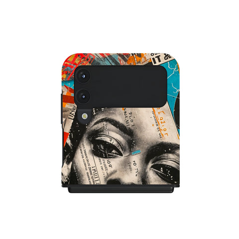 Global Gazette Montage - Samsung Galaxy Z Flip 4 Case