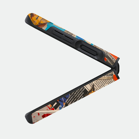 Global Gazette Montage - Samsung Galaxy Z Flip 4 Case