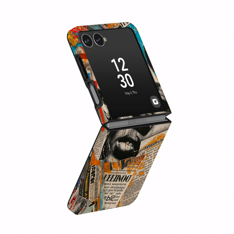Global Gazette Montage - Samsung Galaxy Z Flip 7 Case
