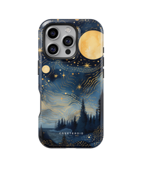 iPhone Tough Case with MagSafe - Golden Moonlit Grove - CASETEROID